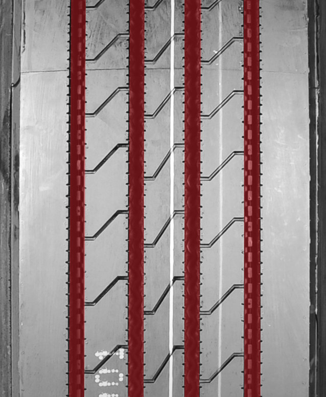 'Wide Based' Tread