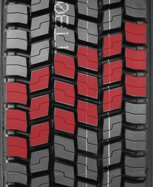 'Wide Based' Tread