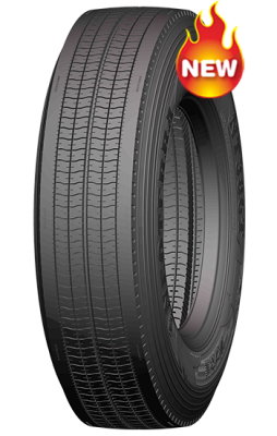 Special Four-rid tread groove design makes 295/75R22.5 tyre