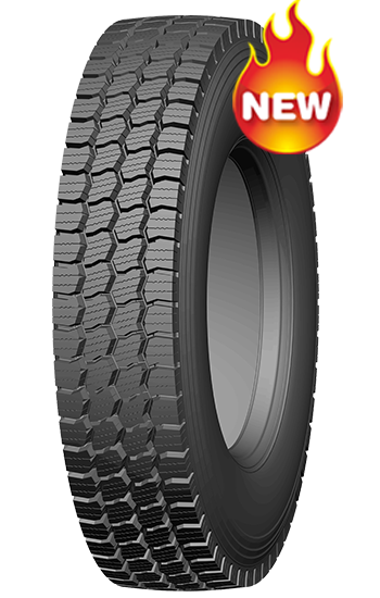 Truck snow tyres with deep tread depth